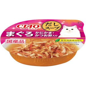 [いなばペットフード] CIAO　このままだしスープまぐろかにかま・かつお節入り60g