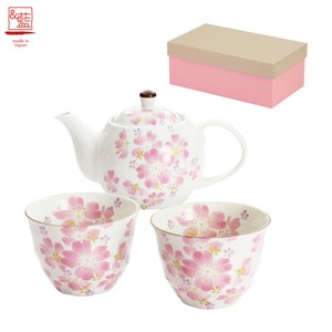 ＆藍●日本製 美濃焼 ギフト セット 和食器 食器 陶器●華まつりポット茶器 セラミック藍