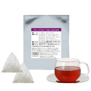【お試し用】グレープフルーツ＆ハイビスカス　ティーバッグ2包入　ハーブティー