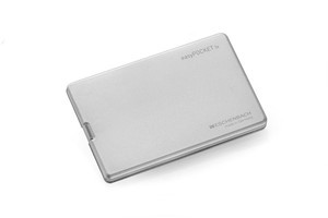 携帯用薄型ライトつきルーペ　「イージーポケット」　3倍　152111シルバー