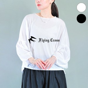ギャザースリーブTシャツ