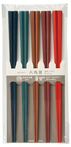 Chopsticks 5-colors 5-pairs Made in Japan