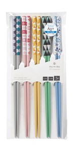 客用箸　銀ｲｵﾝ抗菌　ﾊﾟｯﾁﾜｰｸ 【日本製 5膳入り】