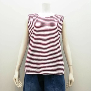 【2024新作】ボーダーノースリーブTシャツ