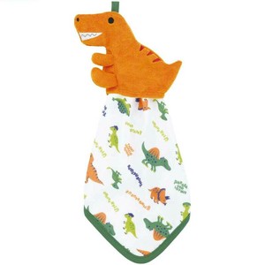 Babies Accessories Gauze Towel with Mascot Skater Tyrannosaurus 30 x 30cm