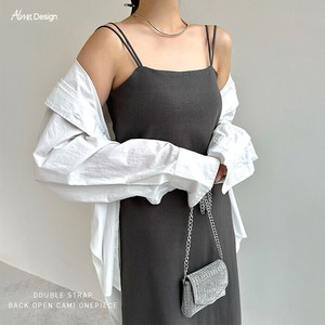 洋装/连衣裙 吊带连身裙/连衣裙 露背设计