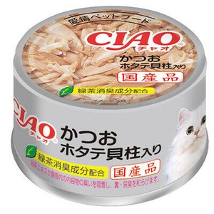 [いなばペットフード] CIAO　かつおホタテ貝柱入り85g