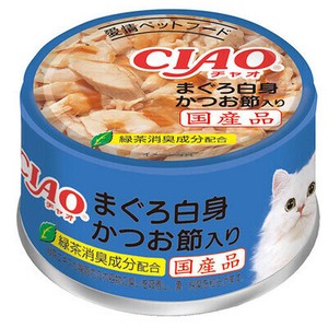 [いなばペットフード] CIAO　まぐろ白身かつお節入り85g