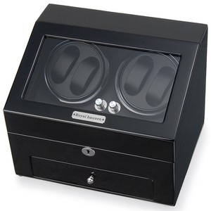 お買い得‼【ロイヤルハウゼン 高級ワインダー 】時計収納ケース付きワインダー 木製 4本巻6本収納