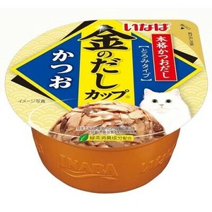 [いなばペットフード] 金のだしカップ　かつお70g