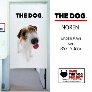 【受注生産のれん】THE_DOG ジャック・ラッセル・テリア 幅85×丈150cm【日本製】