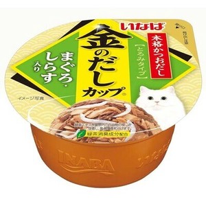 [いなばペットフード] 金のだしカップ　まぐろ・しらす入り70g