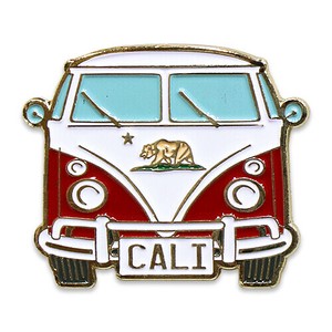 【RT 66】エナメル ピンバッジ カリフォルニア ヒッピー バス SS-PN-3900982