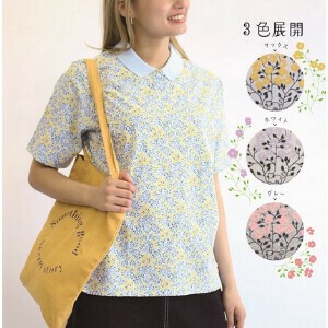 Polo衫 短袖 花卉图案