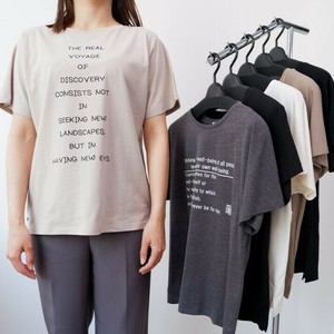 特価 シルケット綿100% ドルマンTシャツ 2柄　半袖 Tシャツ ドルマン 英字 ロゴ レディース