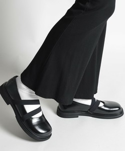 《 shoes365 》ラウンドトゥパンプス レディース ローヒール ダブルゴム シンプル 歩きやすい