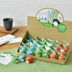 かえる俳句おみくじ 縁起物 カエル 置物 花の種付き ノベルティ 24個セット 栽培 GD-1001