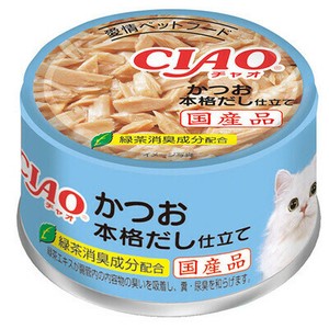 [いなばペットフード] CIAO　かつお本格だし仕立て85g