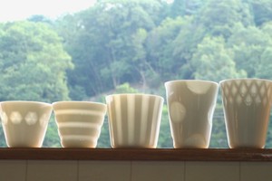 Cup White Stripe