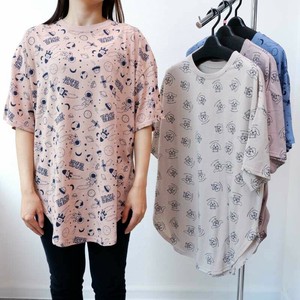T-shirt Space Ladies fashion T-Shirt Big Tee Short Sleeve Dog