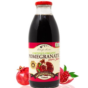 シェフズチョイス 有機ザクロジュース 750ml ストレート 100%ピュア Organic Pure Pomegranate Juice