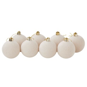 ベルベットボールオーナメント（1箱8コ入）【クリスマスオーナメント】