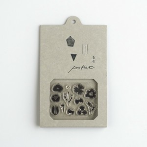 印章 花 黄油 JIZAI 透明印章