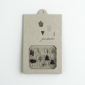 JIZAI Clear Stamp POCKET Trees 02