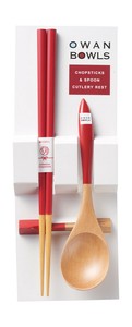 カラフルカトラリー 3点セット R　　【箸、箸置、スプーンセット】