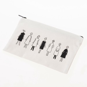 100 Ladies Embroidery Kit Pre-sewn Zipper Pale Grey)