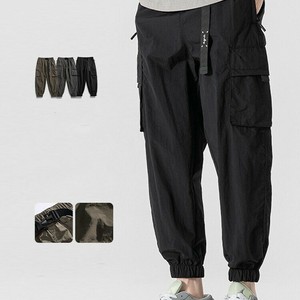 P18128メンズ ヴィンテージ ボトムズ ロングパンツ スポーツ 2024新作春夏アンクルバンデッド 速乾