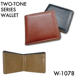 シンプル合成皮革札入れ　W-1078
