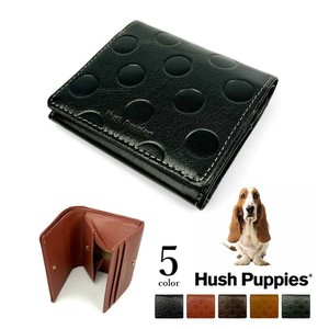 Bifold Wallet Genuine leather Polka Dot 5-colors