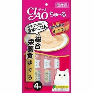 [いなばペットフード] CIAOちゅーる　総合栄養食まぐろ14g×4P