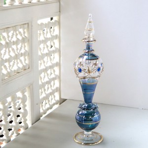 疗愈香氛用品 瓶子 花朵 蓝色 S尺寸 24cm