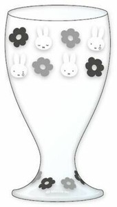 【特EMDq0701】グラスモノクロ柄フラワーポップMF DBM-2394