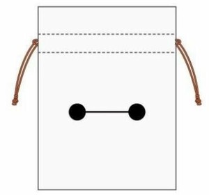 【特EMDq0701】豆巾着フェイスベイマックス MBM-018