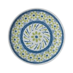 ポタリーフィールド グリーンフラワー パン皿 15.5cm[日本製/洋食器]