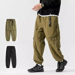 P18294メンズ ヴィンテージ ボトムズ カーゴパンツ  2024新作春夏アンクルバンデッド 男女通用