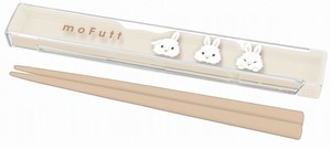 ■2024AW　新作■　モフット　抗菌箸＆箸ケース　うさぎ