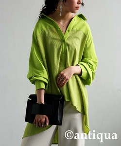 [アンティカ]プリーツデザインシャツ シャツ レディース トップス  PK-01145【ALL】