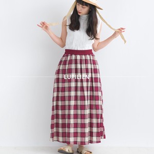 Skirt Waist Check Shirring NEW 2024 Spring/Summer