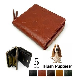 Bifold Wallet Genuine leather Polka Dot 5-colors