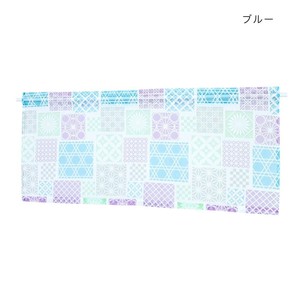 カフェカーテン  切子 ブルー 12223872172