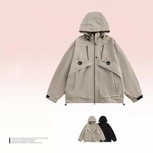P18310メンズ ファッション 防風 コート カジュアル  男女通用 長袖 2024春夏新作 アウトドア 連帽