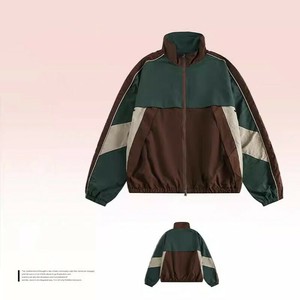 P18312メンズ スポーツ ヴィンテージ コート カジュアル  ダブルカラー 長袖 2024春夏新作 アウトドア