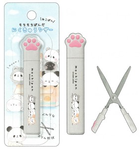 【2024年春夏新作】【コンパクト】【はさみ】【もちもちぱんだ】肉球シザー　ねこだらけ　219990