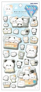【2024年春夏新作】【文房具】【デコレーション】【もちもちぱんだ】スーパーもっちりシール　ねこだらけ