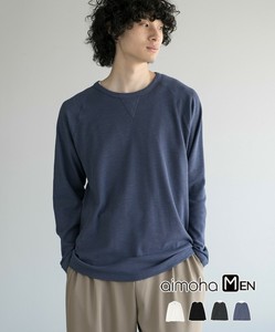 《 aimoha MEN 》コットンスウェットTEE プルオーバー メンズ 長袖 スウェット ユニセックス