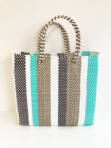 【再入荷】メキシコ製メルカドバッグ・STRIPE（L）